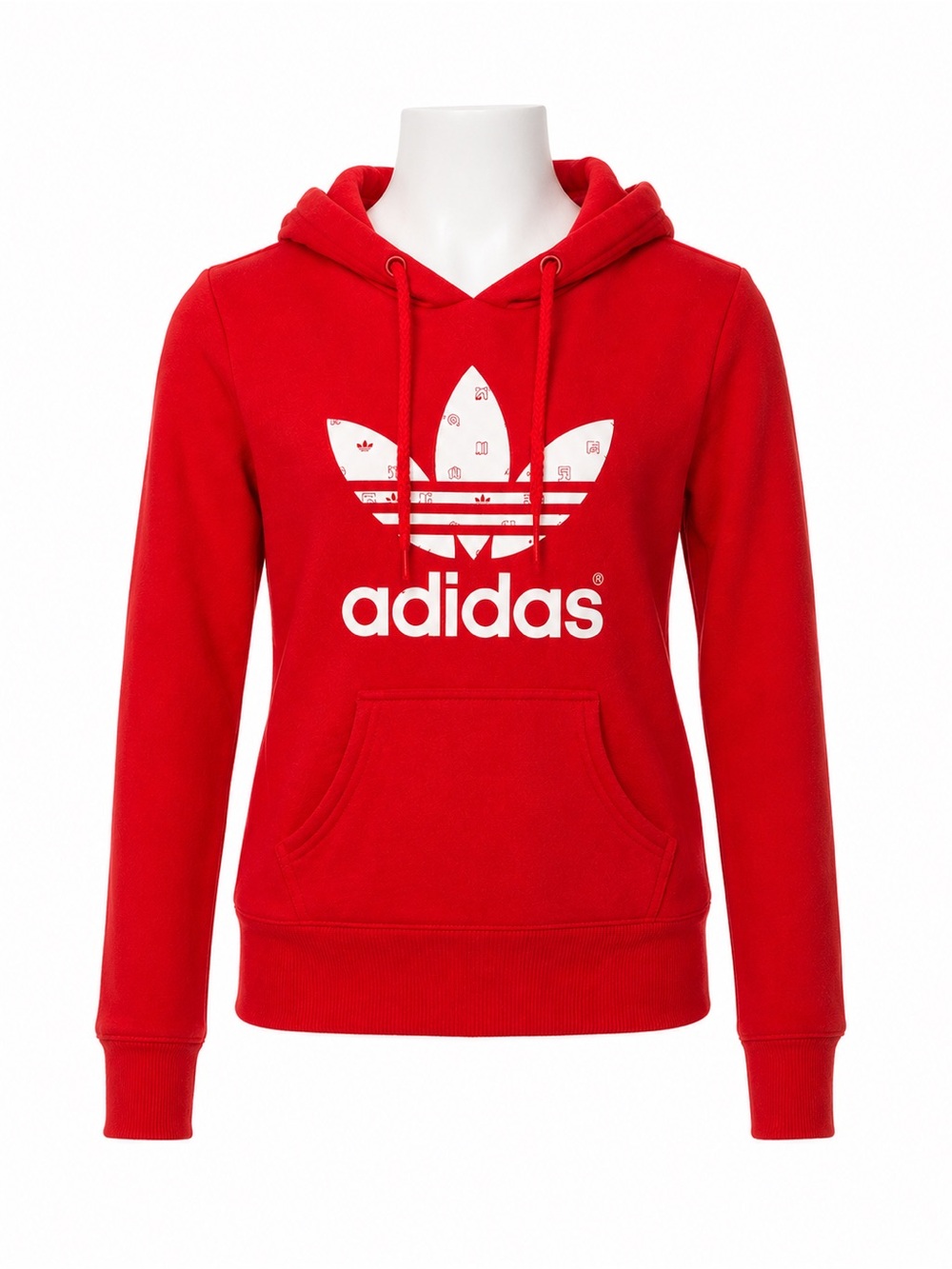 Size Youth XS Adidas Originals Trefoil Pullover Hoodie Red Kids‎ Graphic Logo